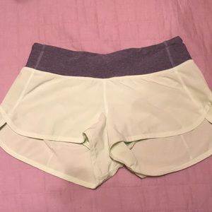 Lululemon Neon yellow and heather grey shorts